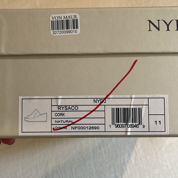 NWOT—NYDJ Cork platform sandals with soft wedge heel—FREE SHIPPING ✈️ new in box - Picture 6 of 7